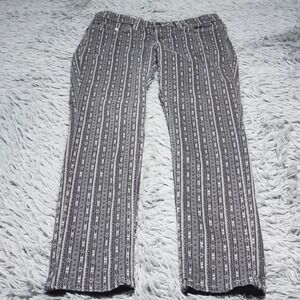Levis 524 Too Superlow Jeans Womens Juniors 7 7M Jacquard Skinny Cotton Stretch